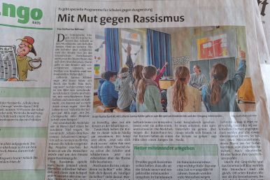 Zeitungsartikel zur  Arbeit der Grundschule Steinhausen 16.3.24